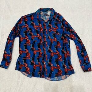 Vintage Wrangler Western rattlesnake Button down shirt